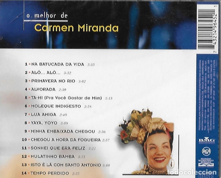 CDs de m&uacute;sica: CARMEN MIRANDA-O MELHOR DE. CD - Foto 2