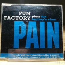 CD de Música: FUN FACTORY PAIN / CD MAXI SINGLE ENHANCED/ REGULAR RECORDS 1994/ 4 PISTAS + VIDEO/ ESTADO: NM / VG+. Lote 145439558
