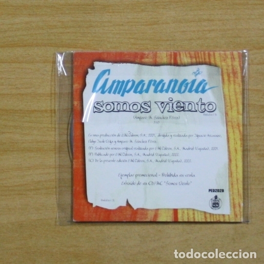 CDs de m&uacute;sica: AMPARANOIA - SOMOS VIENTO - CD SINGLE - Foto 2