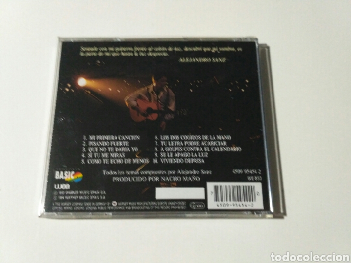 CDs de m&uacute;sica: Alejandro Sanz - B&aacute;sico (CD, Album) - Foto 3