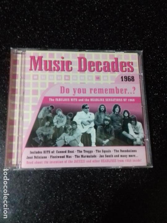 CDs de m&uacute;sica: MUSIC DECADES. 1968. DO YOU REMEMBER. - Foto 1