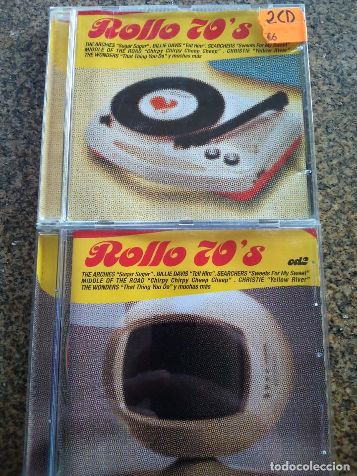 CDs de m&uacute;sica: CD -- ROLLO 70S -- CD 1 Y 2 -- 17 Y 18 TEMAS -- - Foto 1