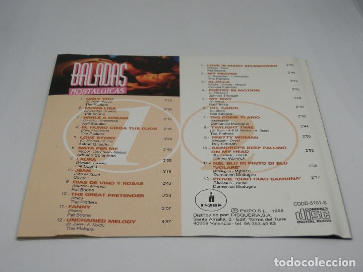 CDs de m&uacute;sica: CD DOBLE - BALADAS NOST&Aacute;LGICAS - VARIOS - Foto 4