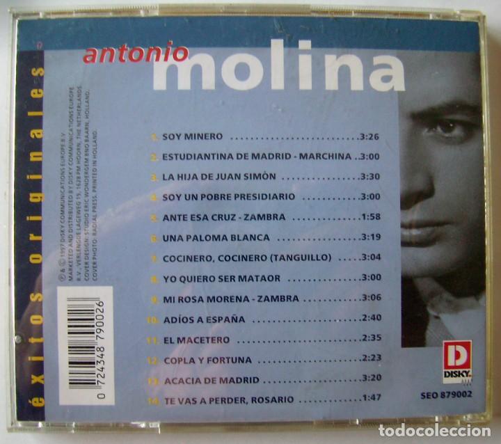 CDs de m&uacute;sica: ANTONIO MOLINA. CD. - Foto 2