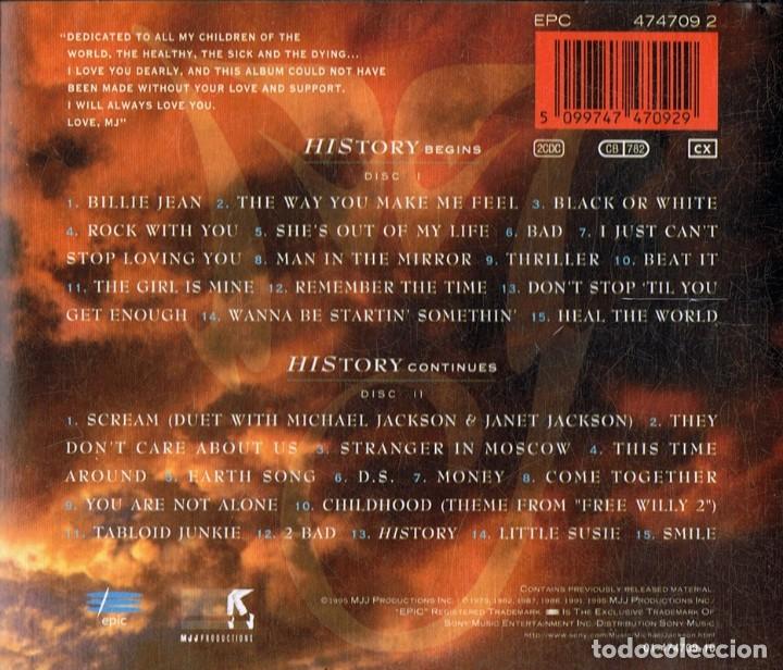 CDs de m&uacute;sica: MICHAEL JACKSON &uml;HISTORY&uml; ( 2 CD) - Foto 2