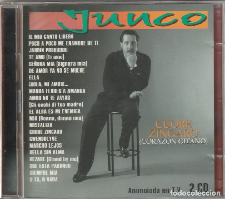 CDs de m&uacute;sica: JUNCO - CUORE ZINGARO (CORAZ&Oacute;N GITANO) (DOBLE CD HORUS 1998) - Foto 1