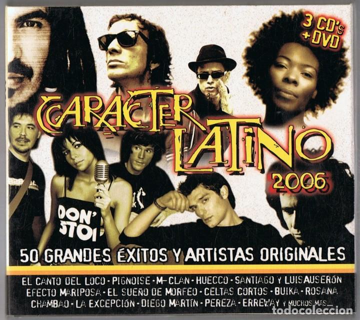 CDs de m&uacute;sica: CARACTER LATINO 2006  ( 3 CD + 1 DVD) - Foto 1