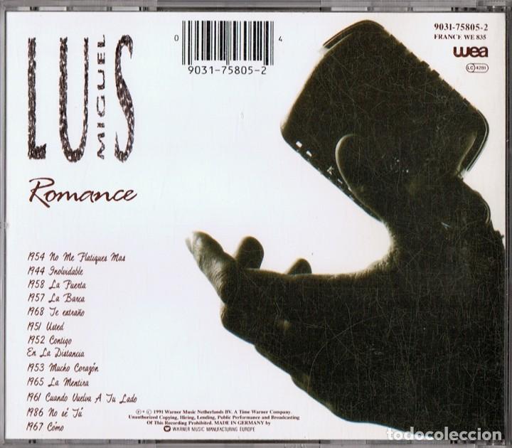 CDs de m&uacute;sica: LUIS MIGUEL &uml;ROMANCE&uml; (CD) - Foto 2