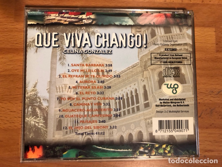 CDs de m&uacute;sica: Cd cuba que viva chango Celina gonzalez - Foto 3