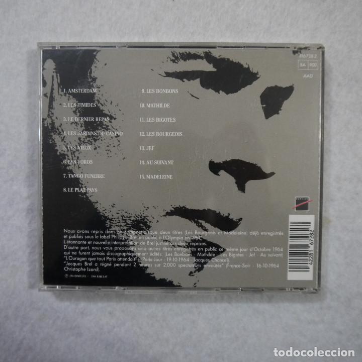 CDs de m&uacute;sica: JACQUES BREL - BREL EN PUBLIC OLYMPIA 64 - CD - Foto 2