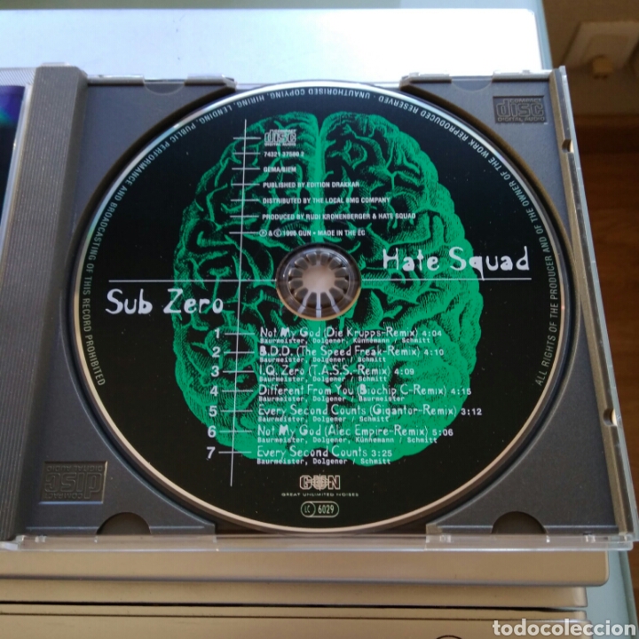 CDs de m&uacute;sica: Hate Squad &ndash; Sub Zero (The Remixes) - Foto 3