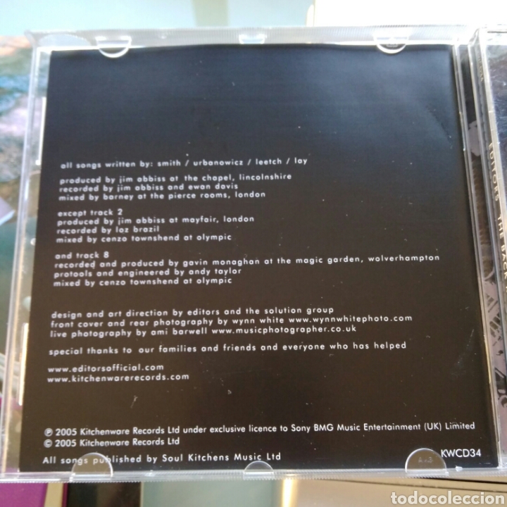 CDs de m&uacute;sica: Editors &ndash; The Back Room - Foto 2