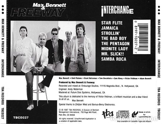CDs de m&uacute;sica: Max Bennett & Freeway &ndash; Interchange cd 1987 - Foto 2