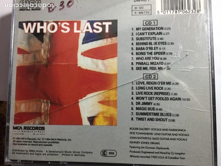 CDs de m&uacute;sica: WHO&acute;S LAST 2CD - Foto 2