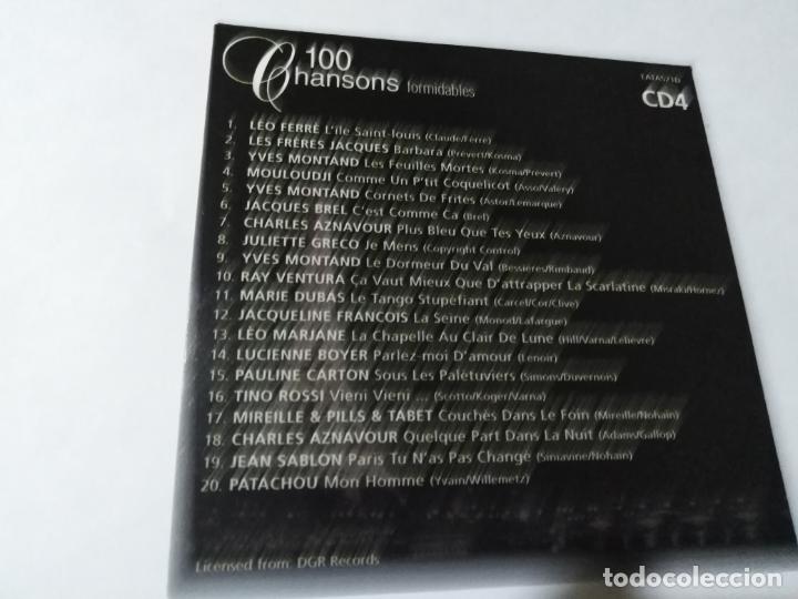CDs de m&uacute;sica: 100 CHANSONS. FORMIDABLES. CD4. - Foto 2