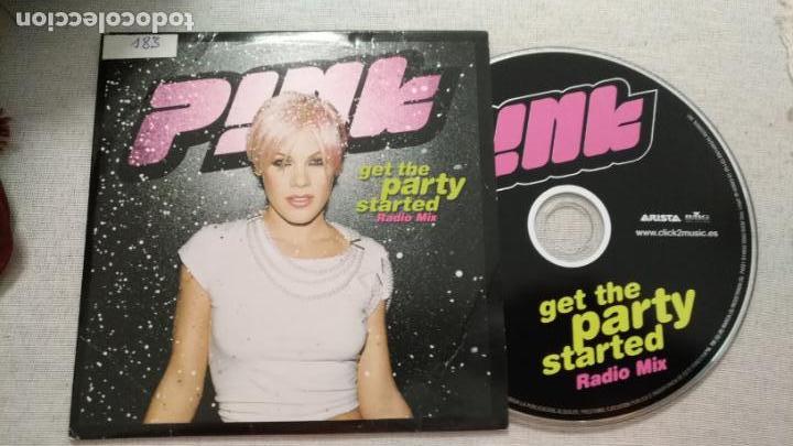 Musik-CDs: SINGLE  CD PROMO RARO PINK GET THE PARTY STARTED
