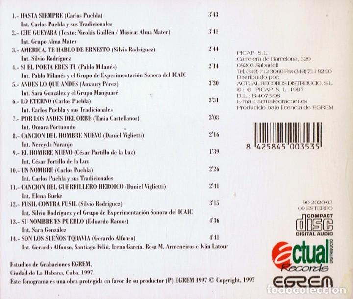 CDs de m&uacute;sica: CANTARTE COMANDANTE  (CD) - Foto 2