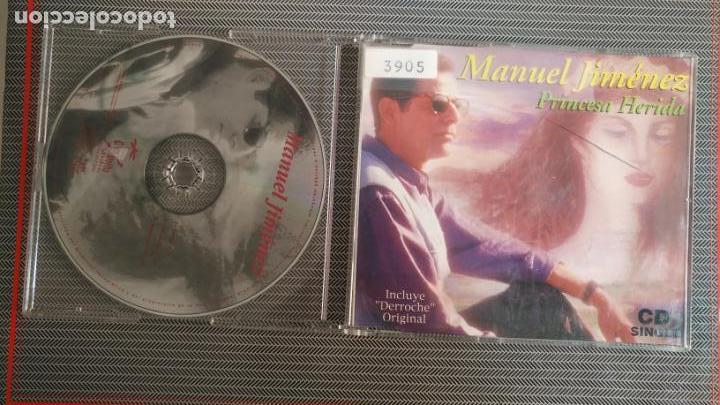 CDs de m&uacute;sica: MANUEL JIMENEZ PRINCESA HERIDA CD SINGLE - Foto 1