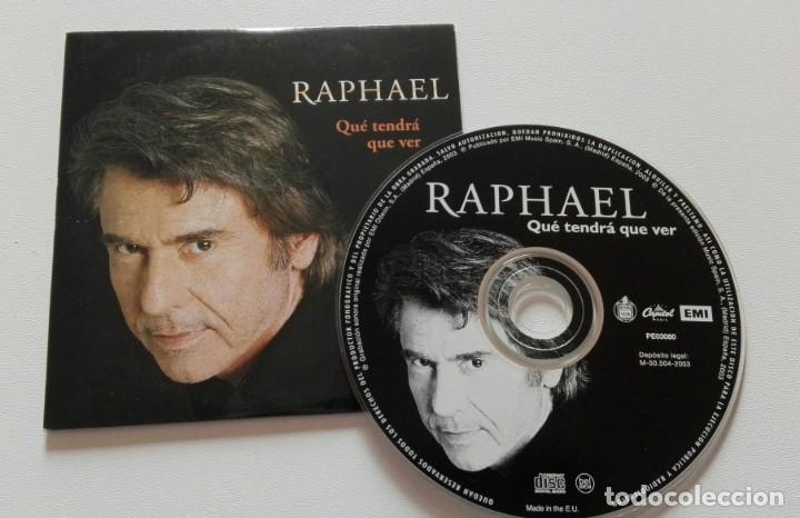 CDs de m&uacute;sica: RAPHAEL QUE TENDRA QUE VER CD SINGLE PROMO 2003 DE VUELTA - Foto 1