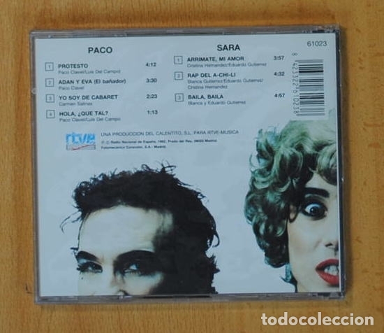 CDs de m&uacute;sica: PACO CLAVEL Y SARA GOSSA - DUPLEX - CD - Foto 2