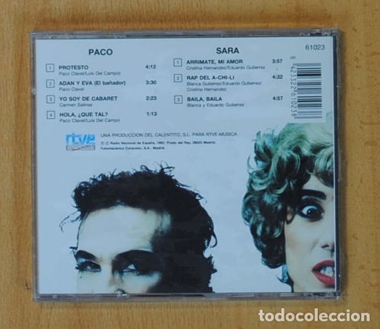 CDs de m&uacute;sica: PACO CLAVEL Y SARA GOSSA - DUPLEX - CD - Foto 2