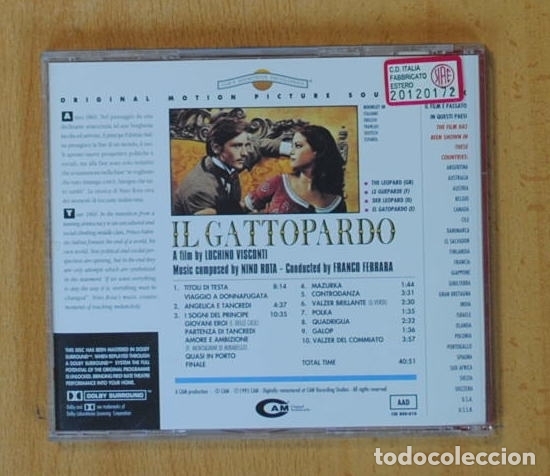 CDs de m&uacute;sica: NINO ROTA - EL GATTOPARDO - BSO - CD - Foto 2