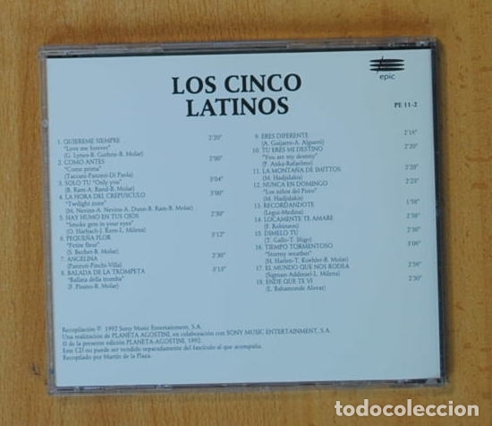 CDs de m&uacute;sica: LOS CINCO LATINOS - LOS CINCO LATINOS - CD - Foto 2