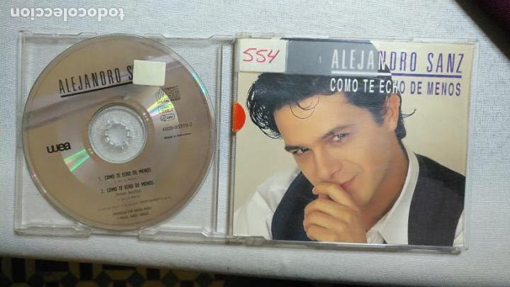 CDs de m&uacute;sica: ALEJANDRO SANZ COMO TE ECHO DE MENOS CD SINGLE DEL A&Ntilde;O 1993 VERSION 2 TEMAS - Foto 1