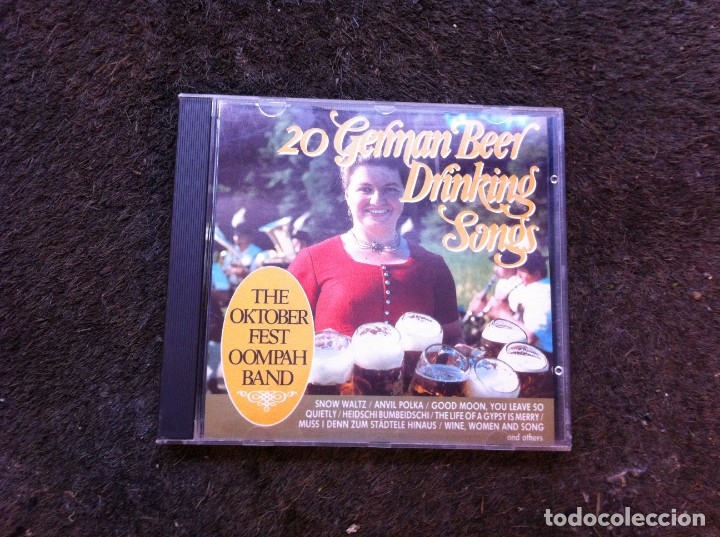 CDs de m&uacute;sica: 20 GERMAN BEER DRINKING SONGS.  THE OKTOBERFEST OOMPAH BAND (CD) 1989