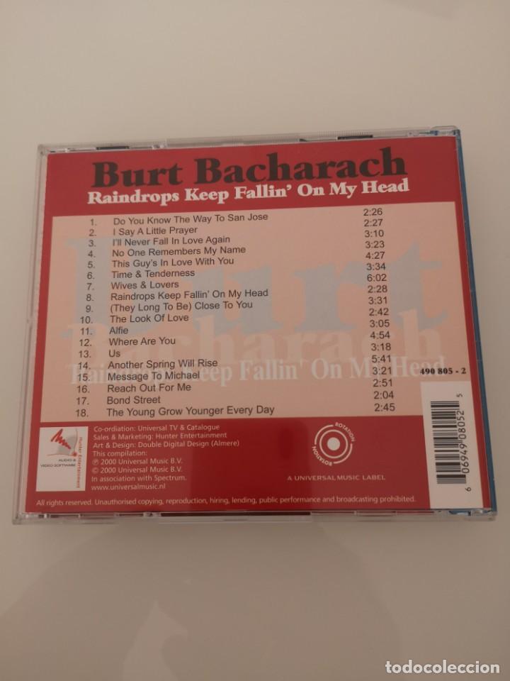 CDs de m&uacute;sica: BURT BACHARACH RAINDROPS KEEP FALLIN ON MY HEAD CD NUEVO - Foto 2