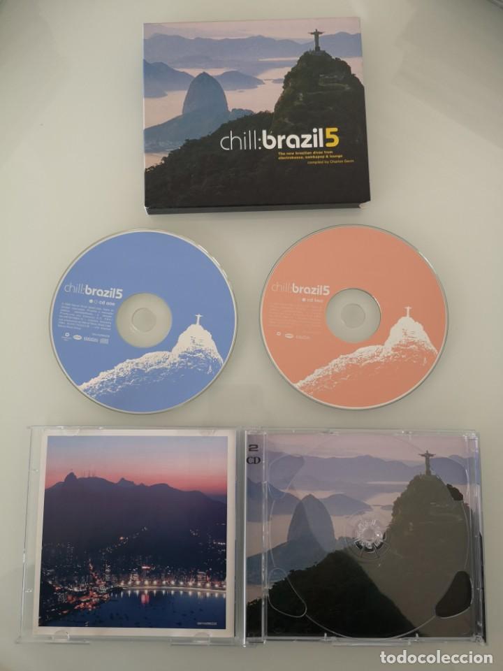 CDs de m&uacute;sica: CHILL BRAZIL 5 DOBLE CD NUEVO - Foto 1