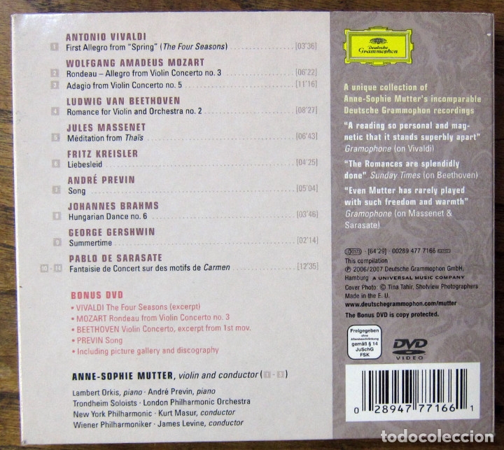Simply Anne Sophie Mutter 2006 Vivaldi G Buy Cds Of Classical Music Opera Zarzuela And Marches At Todocoleccion 148538930 simply anne sophie mutter 2006 vivaldi gershwin beethoven sarasate cd y dvd