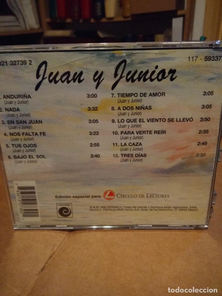 CDs de m&uacute;sica: CD JUAN Y JUNIOR: GRANDES EXITOS AMIGOS - Foto 2