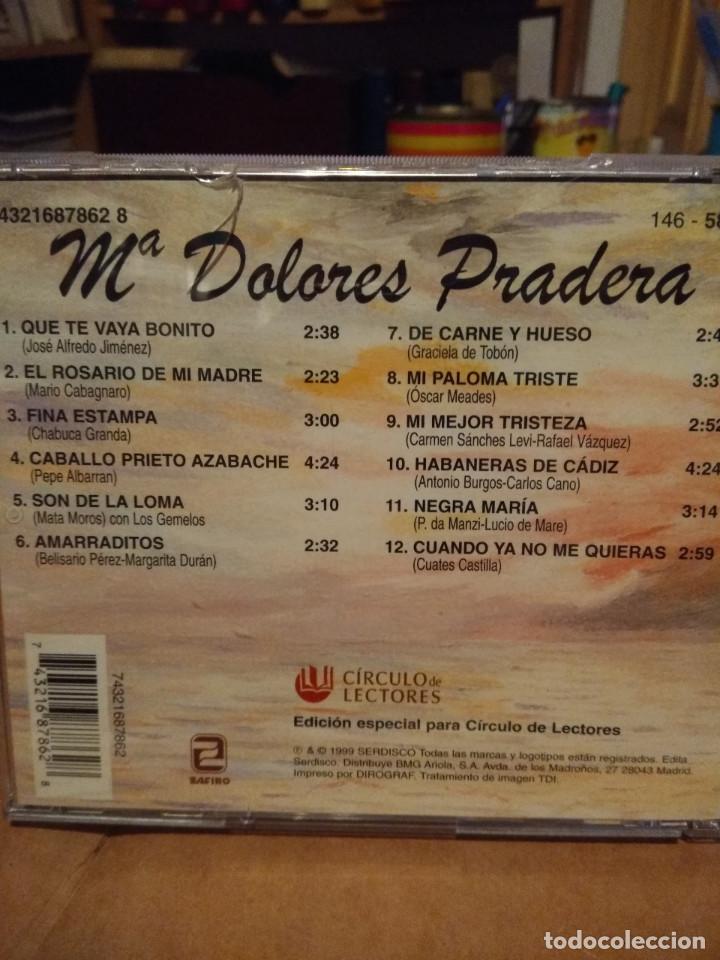 CDs de m&uacute;sica: CD MARIA DOLORES PRADERA : GRANDES EXITOS AMIGOS - Foto 2