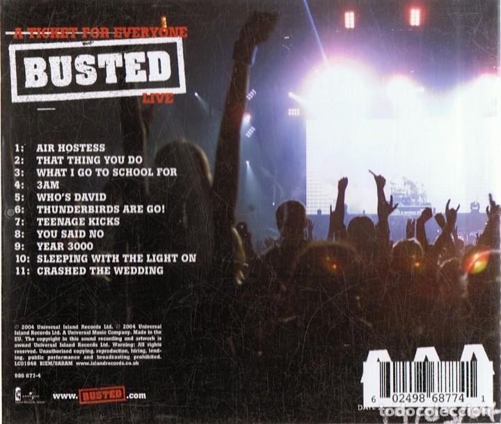 CDs de m&uacute;sica: BUSTER LIVE A TICKET FOR EVERYONE (CD) - Foto 2