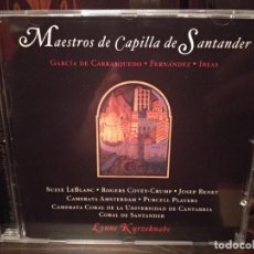 CDs de Música: MAESTROS DE LA CAPILLA DE SANTANDER. Lote 324832658