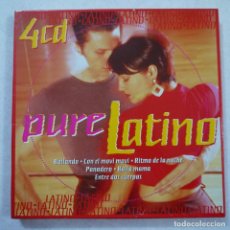 CDs de Música: PURE LATINO: TODO LATINO, BAILANDO SALSA, SALSA Y MUCHO MÁS, HOT LATIN CLUB MIX - CAJA CON 4 CD. Lote 148893726
