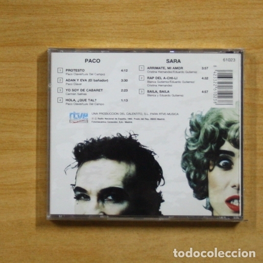 CDs de m&uacute;sica: PACO CLAVEL / SARA GOSSA - DUPLEX - CD - Foto 2