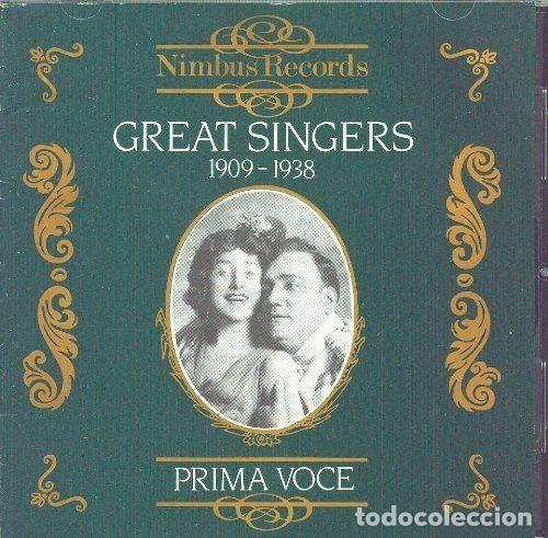 CDs de m&uacute;sica: Great Singers 1909-1938 - CD Prima Voce - Foto 1
