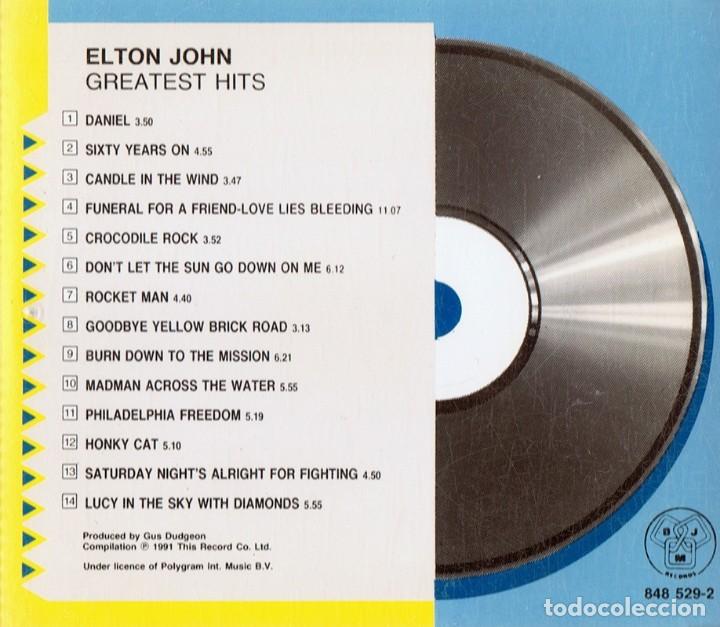 CDs de m&uacute;sica: ELTON JOHN GREATEST HITS - Foto 2