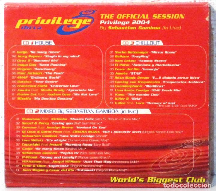 CDs de m&uacute;sica: PRIVILEGE 2004 IBIZA - CAJA 3 CD - Foto 2