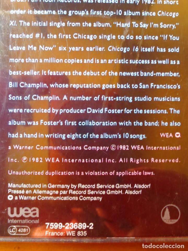 CDs de m&uacute;sica: Chicago - Chicago 16 (CD) - Foto 4
