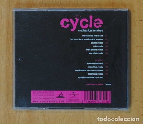CDs de m&uacute;sica: CYCLE - MECHANICAL REMIXES - CD - Foto 2