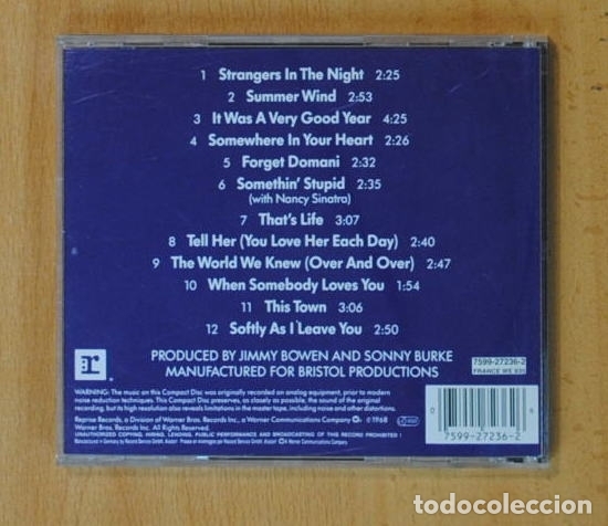 CDs de m&uacute;sica: FRANK SINATRA - GREATEST HITS - CD - Foto 2