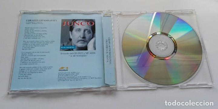 CDs de m&uacute;sica: JUNCO CORAZ&Oacute;N GITANO CD SINGLE PROMO 2000 A MI MANERA - Foto 3
