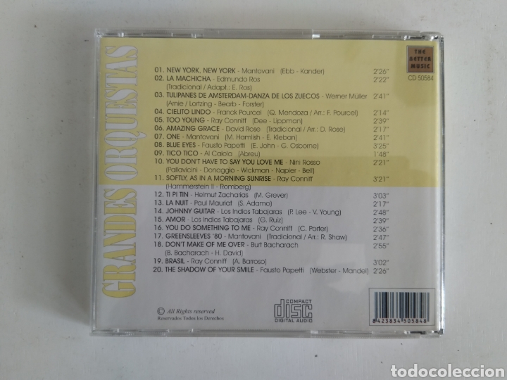 CDs de m&uacute;sica: CD GRANDES ORQUESTAS/SIN PALABRAS - Foto 2
