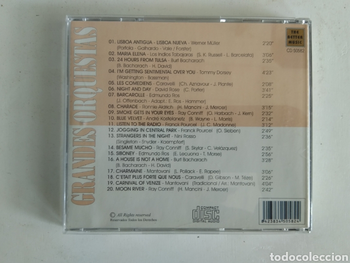 CDs de m&uacute;sica: CD GRANDES ORQUESTAS/SIN PALABRAS - Foto 2