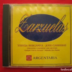 CDs de Música: CD - ZARZUELAS - TERESA BERGANZA - JOSE CARRERAS - ENGLISH CHAMBER ORCHESTRA.. Lote 150355090