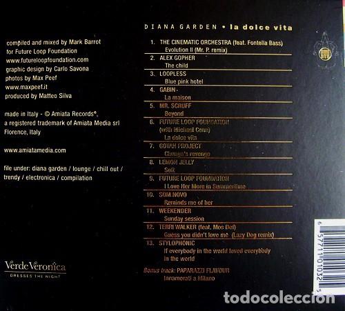 CDs de m&uacute;sica: Future Loop Foundation - Diana Garden &bull; La Dolce Vita - CD Digipack - Foto 2