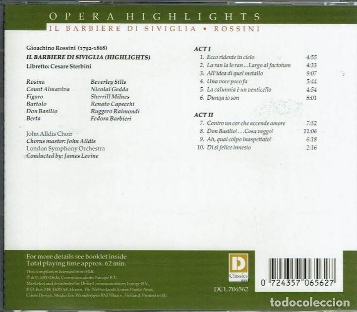 CDs de m&uacute;sica: Rossini: Il barbiere de Sevilla - Foto 2